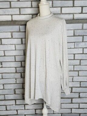 • Lane Bryant Women's Long Sleeve Mock Neck Waffle Knit Top Plus 18-20 Multi.